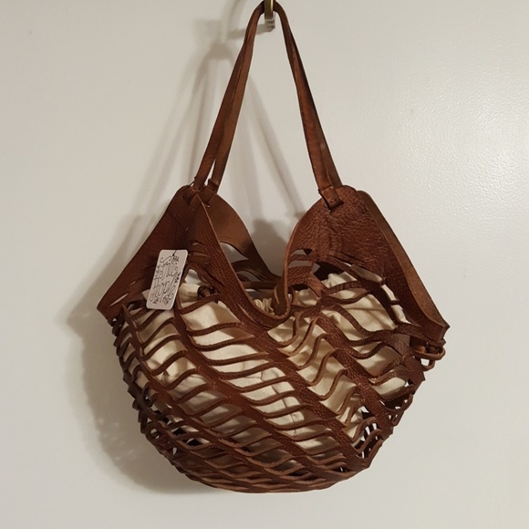 Free People Handbags - NWT Free People Leather Mini Shopper